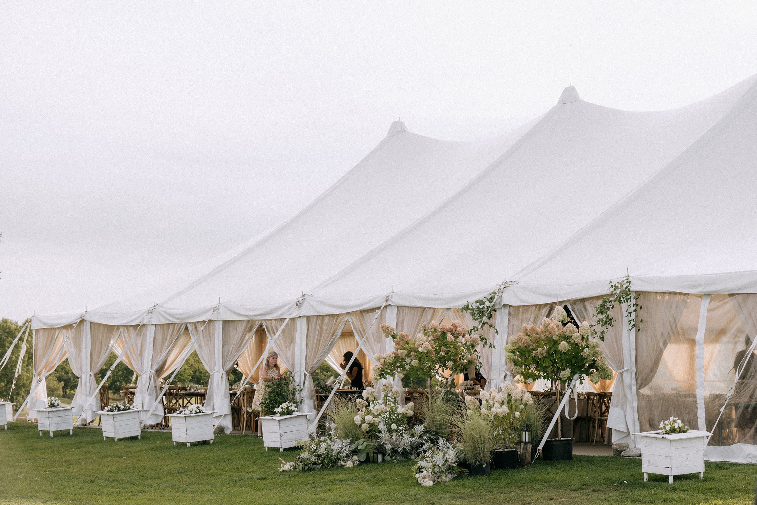 Bay View Hill Top Wedding Tent Venue at Bay View at Gallagher Farms