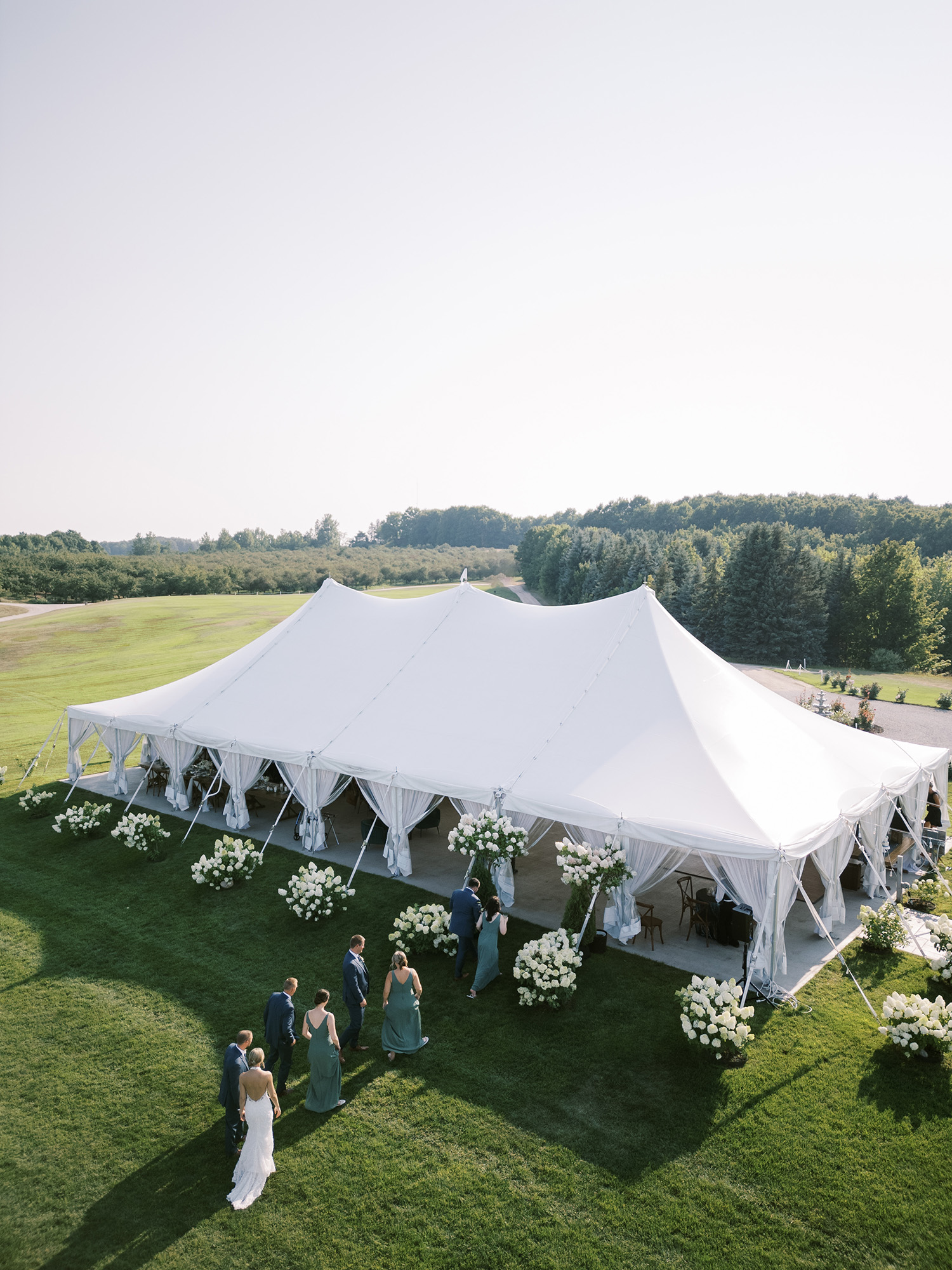 tent on jen + josh wedding day at bay view weddings